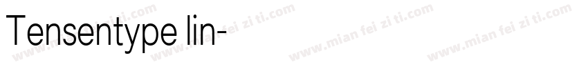 Tensentype lin字体转换